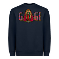 Navy Gigi Lady Of Guadalupe Heavyweight Sweatshirt - Jasminsmagicworld