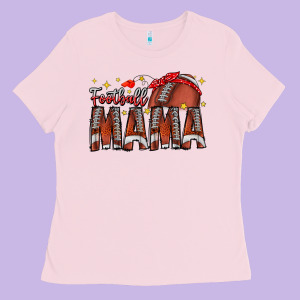 Football Mama Ladies Tee Designed By Cowhidedigitalart