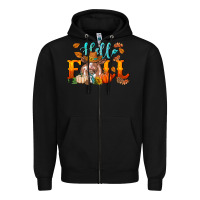 Black hello fall heifer cow Zipper Hoodie - RanaPortraitStore