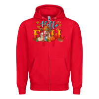 Red hello fall heifer cow Zipper Hoodie - RanaPortraitStore