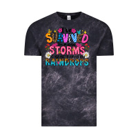 Cloud Black ive survived too many storms to be thered by raind Vintage Tee - CowhideDigitalArt