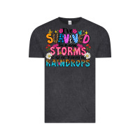 Vintage Black ive survived too many storms to be thered by raind Vintage Tee - CowhideDigitalArt