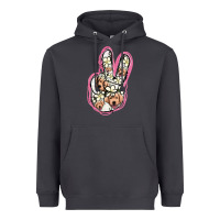 Smoke Jack Russel Peace Sign Heavyweight Hoodie - Jasminsmagicworld