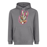 Storm Jack Russel Peace Sign Heavyweight Hoodie - Jasminsmagicworld