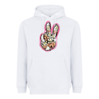 White Jack Russel Peace Sign Heavyweight Hoodie - Jasminsmagicworld