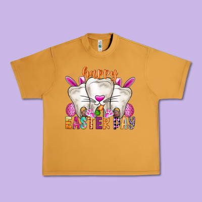 Happy Easter Urban Heavy Tee Designed By Cowhidedigitalart