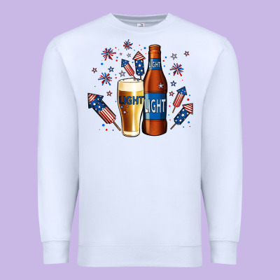 Just Here For The Light Premium Sweatshirt Designed By Jasminsmagicworld