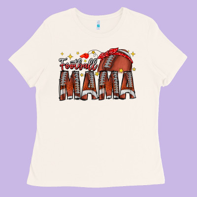 Football Mama Ladies Tee Designed By Cowhidedigitalart