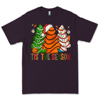 Plum Tis' The Season Basketball Christmas Cakes Premium Tee - BundleAndBundleShop