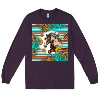 Plum western mustang horse Long Sleeve Tee - LillyAllenDesigns