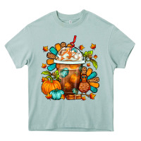 Thanksgiving Frappe Coffee Heavy Core Tee | Teevron