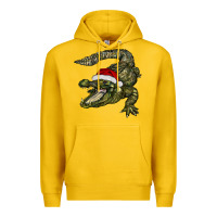 Lemon Christmas alligator Premium Hoodie - BarkalooDesign
