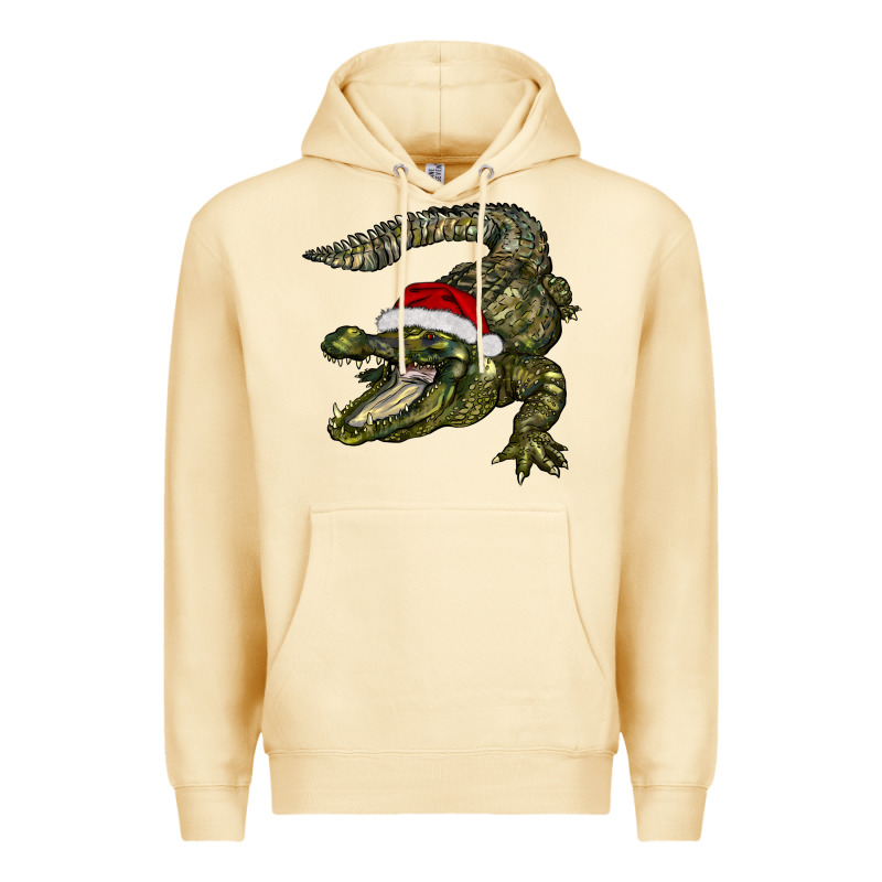 Christmas Alligator Premium Hoodie by BarkalooDesign | Teevron