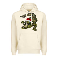 Sandshell Christmas alligator Premium Hoodie - BarkalooDesign