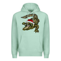 Seafoam Christmas alligator Premium Hoodie - BarkalooDesign