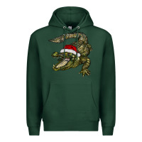 Sports Green Christmas alligator Premium Hoodie - BarkalooDesign