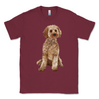 Burgundy cockapoo Classic Tee - RanaPortraitStore