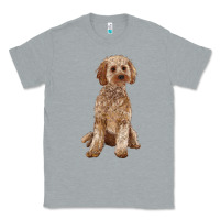 Heather Grey cockapoo Classic Tee - RanaPortraitStore