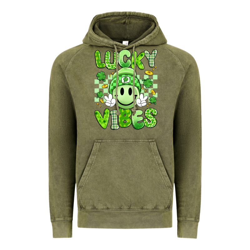 Lucky Vibes Vintage Hoodie by Artiststas | Teevron