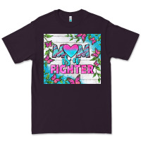 Plum Mom Is A Fighter Tumbler Premium Tee - BundleAndBundleShop