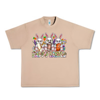 Burro Happy Easter Spot Rabbit Urban Heavy Tee - CowhideDigitalArt