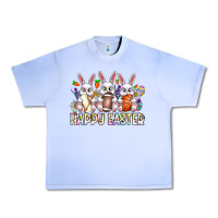 Grape Ice Happy Easter Spot Rabbit Urban Heavy Tee - CowhideDigitalArt