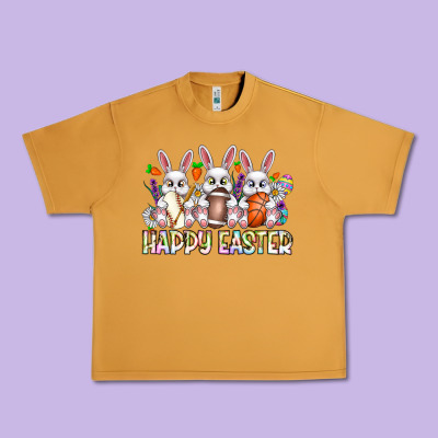 Happy Easter Spot Rabbit Urban Heavy Tee Designed By Cowhidedigitalart