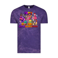 Cloud Purple Happy Hallo Thanks Mas Vintage Tee - CowhideDigitalArt