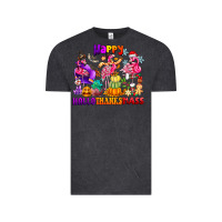 Vintage Black Happy Hallo Thanks Mas Vintage Tee - CowhideDigitalArt
