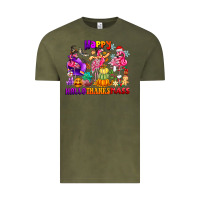 Vintage Olive Happy Hallo Thanks Mas Vintage Tee - CowhideDigitalArt