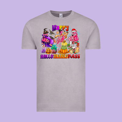 Happy Hallo Thanks Mas Vintage Tee Designed By Cowhidedigitalart