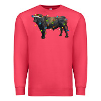 Cardinal christmas black angus bull with christmas lights Premium Sweatshirt - RanaPortraitStore