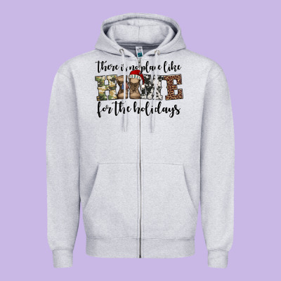 Army Christmas Proud Veteran Zipper Hoodie Designed By Jasminsmagicworld