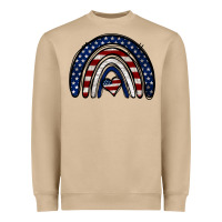 Mushroom USA American Flag Rainbow Heavyweight Sweatshirt - Jasminsmagicworld