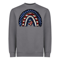 Storm USA American Flag Rainbow Heavyweight Sweatshirt - Jasminsmagicworld
