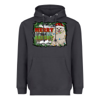 Smoke merry and bright pomeranian Heavyweight Hoodie - RanaPortraitStore