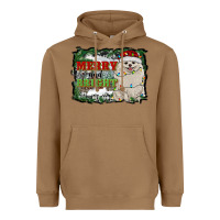 Toasted Coconut merry and bright pomeranian Heavyweight Hoodie - RanaPortraitStore