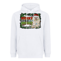 White merry and bright pomeranian Heavyweight Hoodie - RanaPortraitStore
