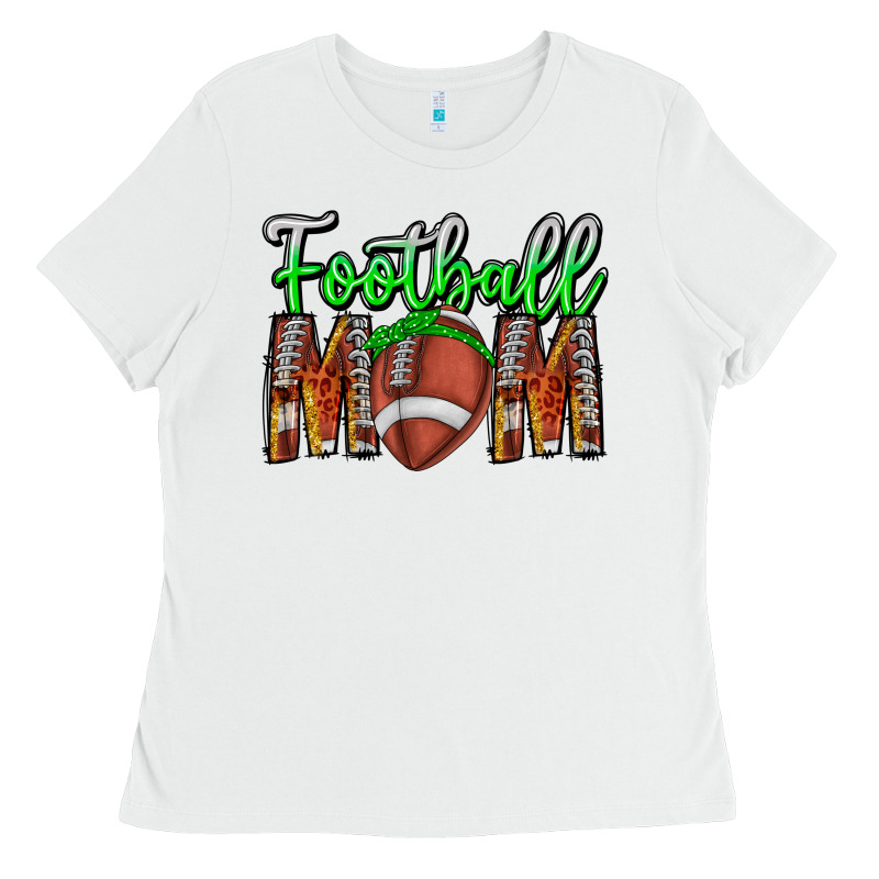 Football Mom Ladies Tee by CowhideDigitalArt | Teevron