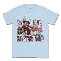 Dusty Blue I dig Easter Day Classic Tee - OliviaCreatesArt
