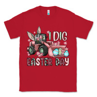 Red I dig Easter Day Classic Tee - OliviaCreatesArt