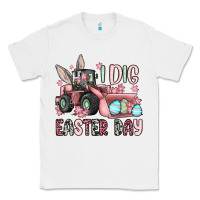 White I dig Easter Day Classic Tee - OliviaCreatesArt