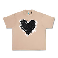 Burro black glitter heart Urban Heavy Tee - Jasminsmagicworld