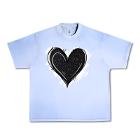 Grape Ice black glitter heart Urban Heavy Tee - Jasminsmagicworld