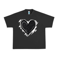 Pigment Black black glitter heart Urban Heavy Tee - Jasminsmagicworld