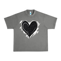Tornado black glitter heart Urban Heavy Tee - Jasminsmagicworld