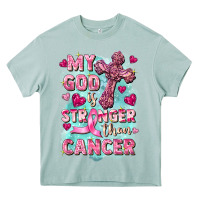 Arona My God is stronger than Cancer Heavy Core Tee - FaDigitalArtStudio