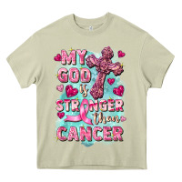 My God Is Stronger Than Cancer Heavy Core Tee | Teevron