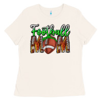 Bone football mom Ladies Tee - CowhideDigitalArt