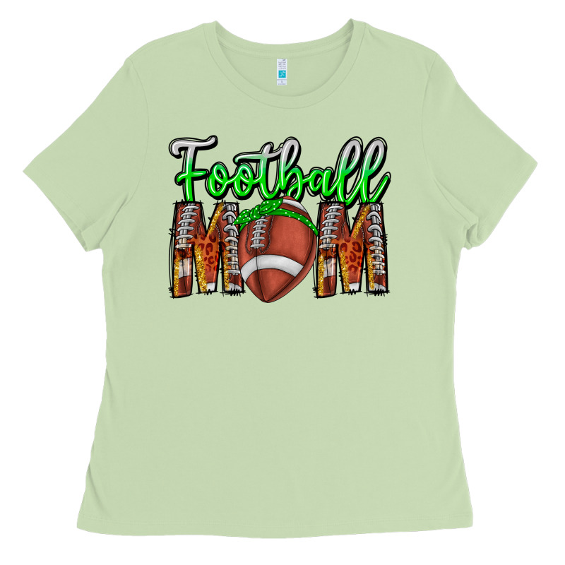 Football Mom Ladies Tee by CowhideDigitalArt | Teevron